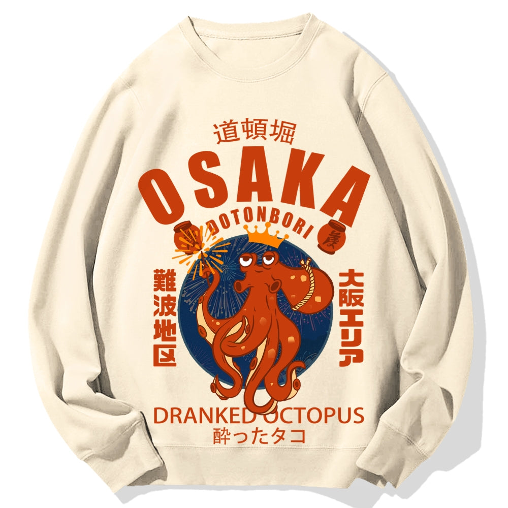Osaka October Hanabi fireworks Cotton Sweatshirt