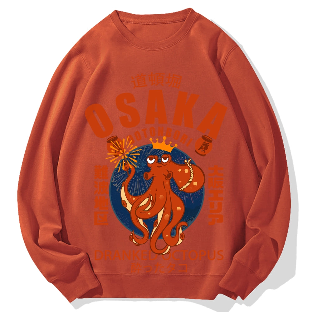 Osaka October Hanabi fireworks Cotton Sweatshirt