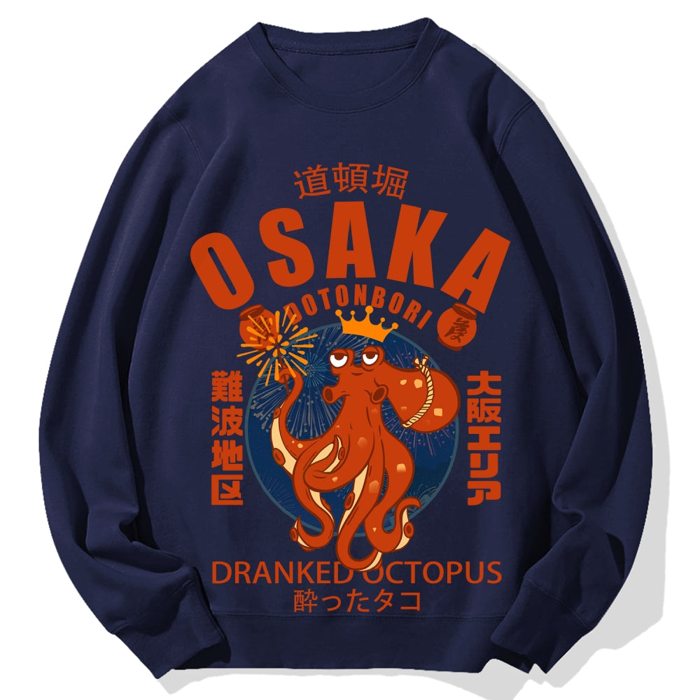 Osaka October Hanabi fireworks Cotton Sweatshirt