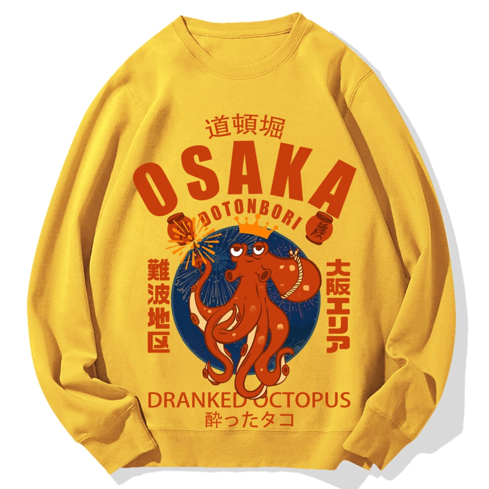 Osaka October Hanabi fireworks Cotton Sweatshirt