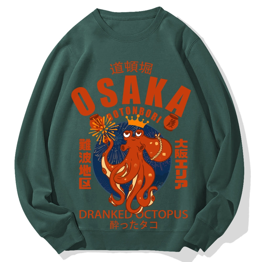 Osaka October Hanabi fireworks Cotton Sweatshirt