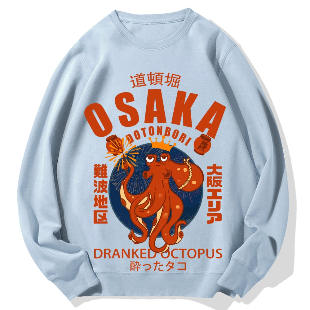 Osaka October Hanabi fireworks Cotton Sweatshirt