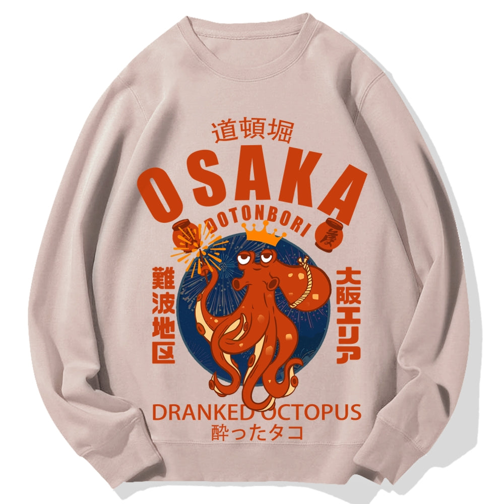 Osaka October Hanabi fireworks Cotton Sweatshirt