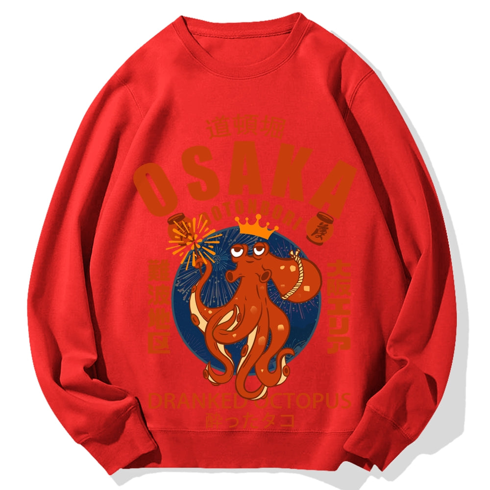 Osaka October Hanabi fireworks Cotton Sweatshirt