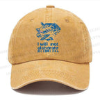 Unisex Japanese Opossum Will Not Elaborate Vintage Casual Washed Cap