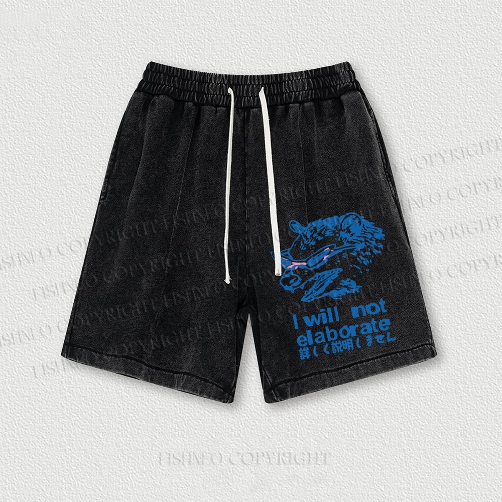 Japanese Opossum Will Not Elaborate Washed Vintage Shorts