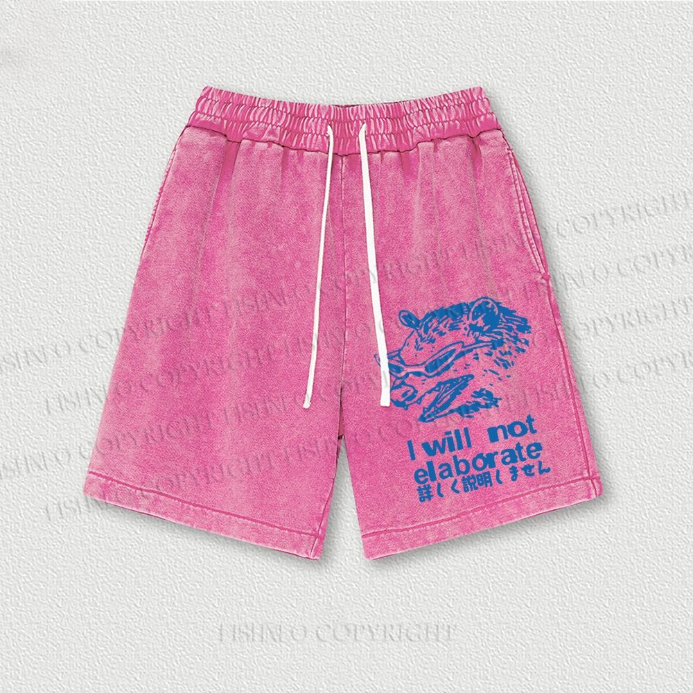 Japanese Opossum Will Not Elaborate Washed Vintage Shorts