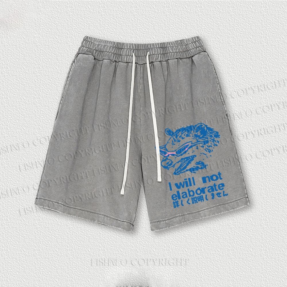 Japanese Opossum Will Not Elaborate Washed Vintage Shorts