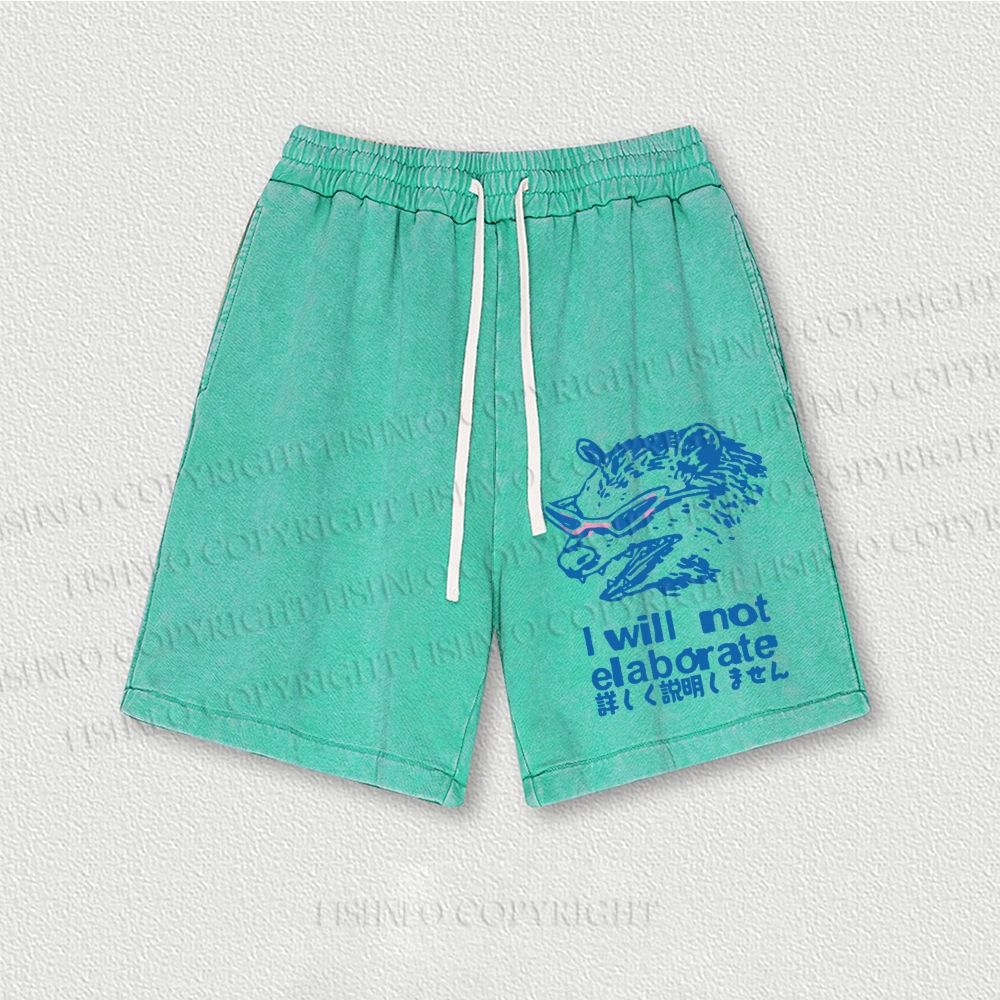 Japanese Opossum Will Not Elaborate Washed Vintage Shorts