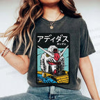 Unisex Gundam RX Printed Washed Tee