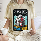 Unisex Gundam RX Printed Washed Tee