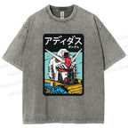 Unisex Gundam RX Printed Washed Tee