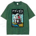 Unisex Gundam RX Printed Washed Tee