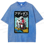 Unisex Gundam RX Printed Washed Tee