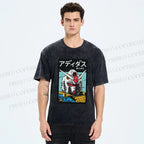 Unisex Gundam RX Printed Washed Tee