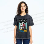 Unisex Gundam RX Printed Washed Tee