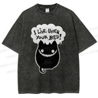 Unisex I Live Under Your Bed Printed Washed Tee