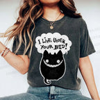 Unisex I Live Under Your Bed Printed Washed Tee