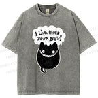 Unisex I Live Under Your Bed Printed Washed Tee