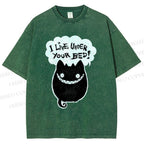 Unisex I Live Under Your Bed Printed Washed Tee