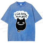 Unisex I Live Under Your Bed Printed Washed Tee