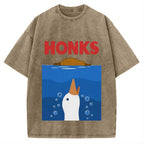 Funny Honks Goose Vintage Washed T-shirt
