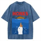 Funny Honks Goose Vintage Washed T-shirt