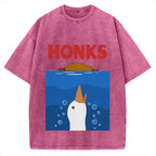 Funny Honks Goose Vintage Washed T-shirt