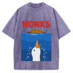 Funny Honks Goose Vintage Washed T-shirt