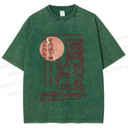 Unisex Vintage Japanese Hattori Hanzo Printed Washed Tee