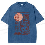 Unisex Vintage Japanese Hattori Hanzo Printed Washed Tee