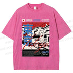 Unisex Tokyo Shinkansen Printed Washed Tee
