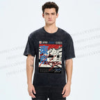 Unisex Tokyo Shinkansen Printed Washed Tee