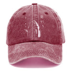 Japanese Fish Hold Up White Washed Cap