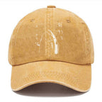 Japanese Fish Hold Up White Washed Cap
