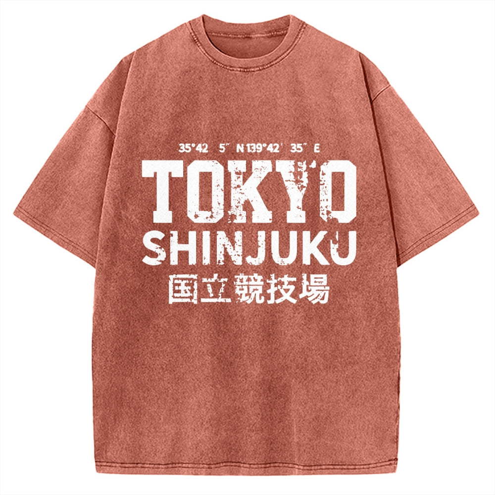 Tokyo Shinjuku intage Vintage Washed T-shirt