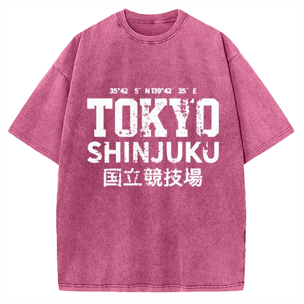 Tokyo Shinjuku intage Vintage Washed T-shirt