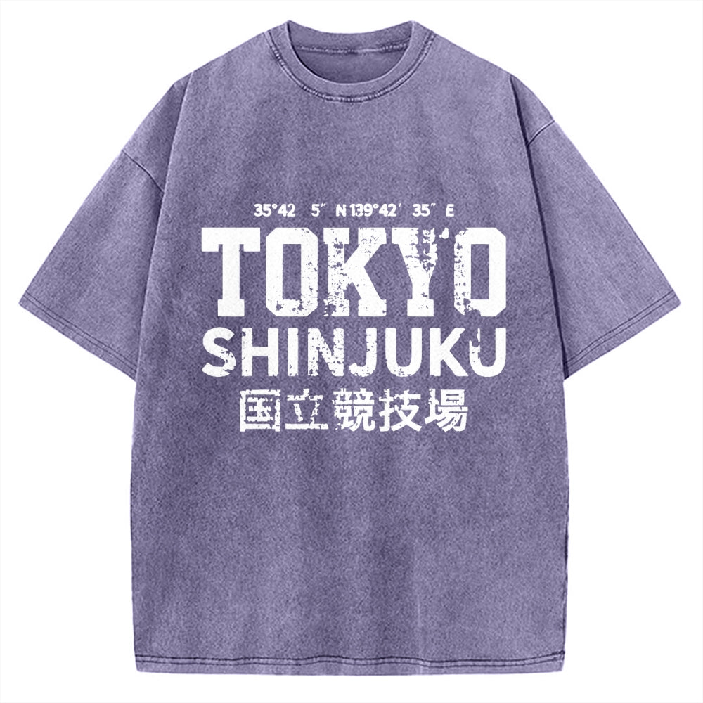 Tokyo Shinjuku intage Vintage Washed T-shirt