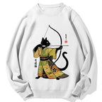 Japan Cat Archery Cotton Sweatshirt