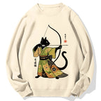 Japan Cat Archery Cotton Sweatshirt