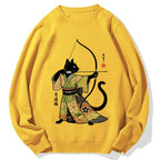 Japan Cat Archery Cotton Sweatshirt