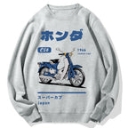 Honda C50 Super Cub Motorcycle Cotton Sweatshirt