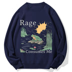 Rage Consumes Me Frog Cotton Sweatshirt