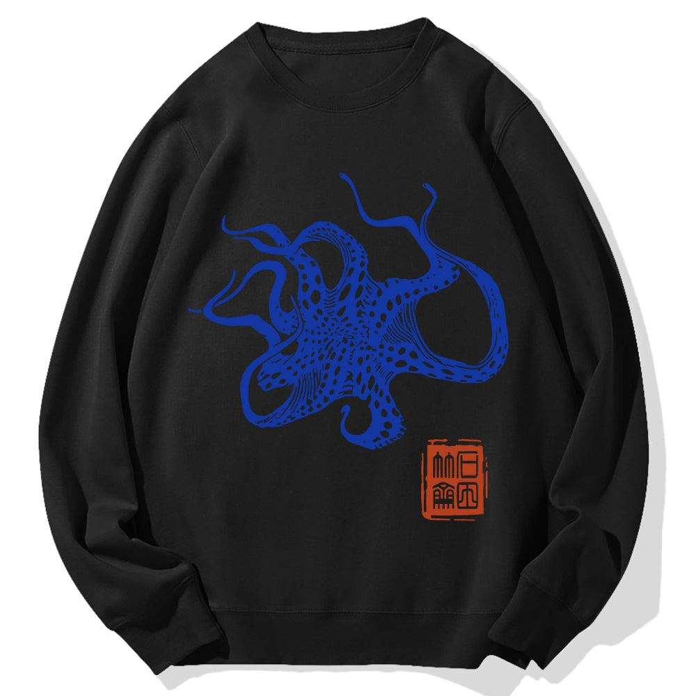 Octopus Lacking Serotonin Cotton Sweatshirt