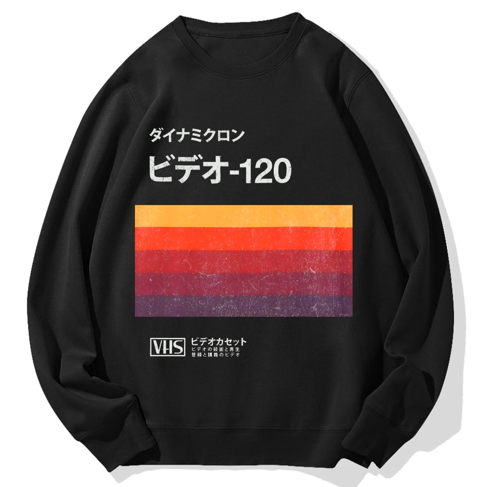 Japanese VHS Tape Cotton Sweatshirt