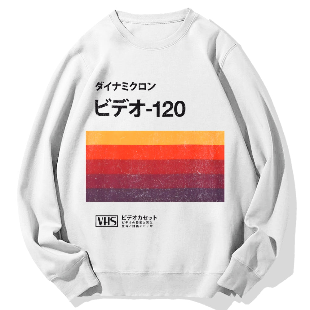 Japanese VHS Tape Cotton Sweatshirt