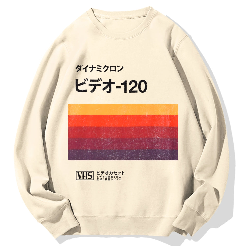 Japanese VHS Tape Cotton Sweatshirt