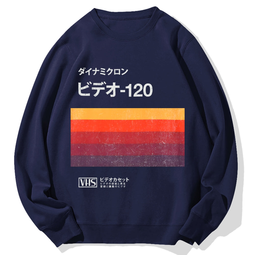 Japanese VHS Tape Cotton Sweatshirt