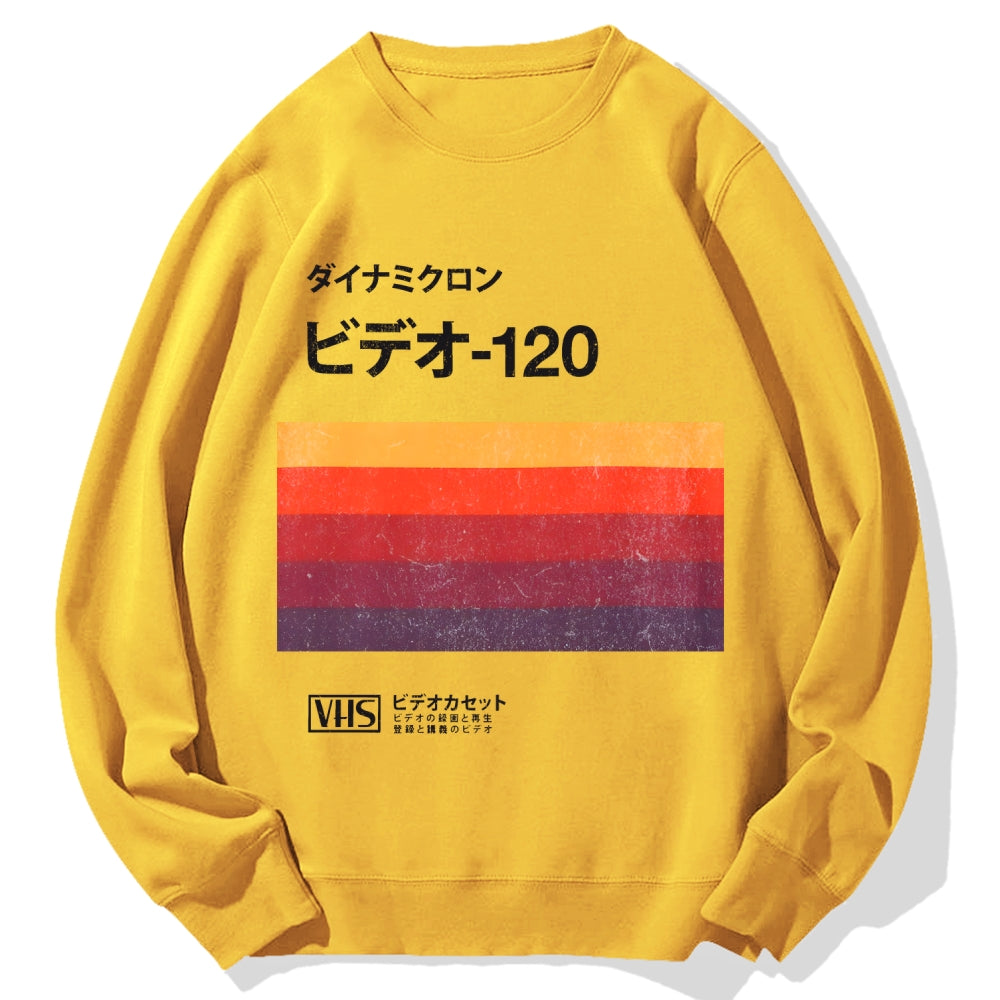 Japanese VHS Tape Cotton Sweatshirt