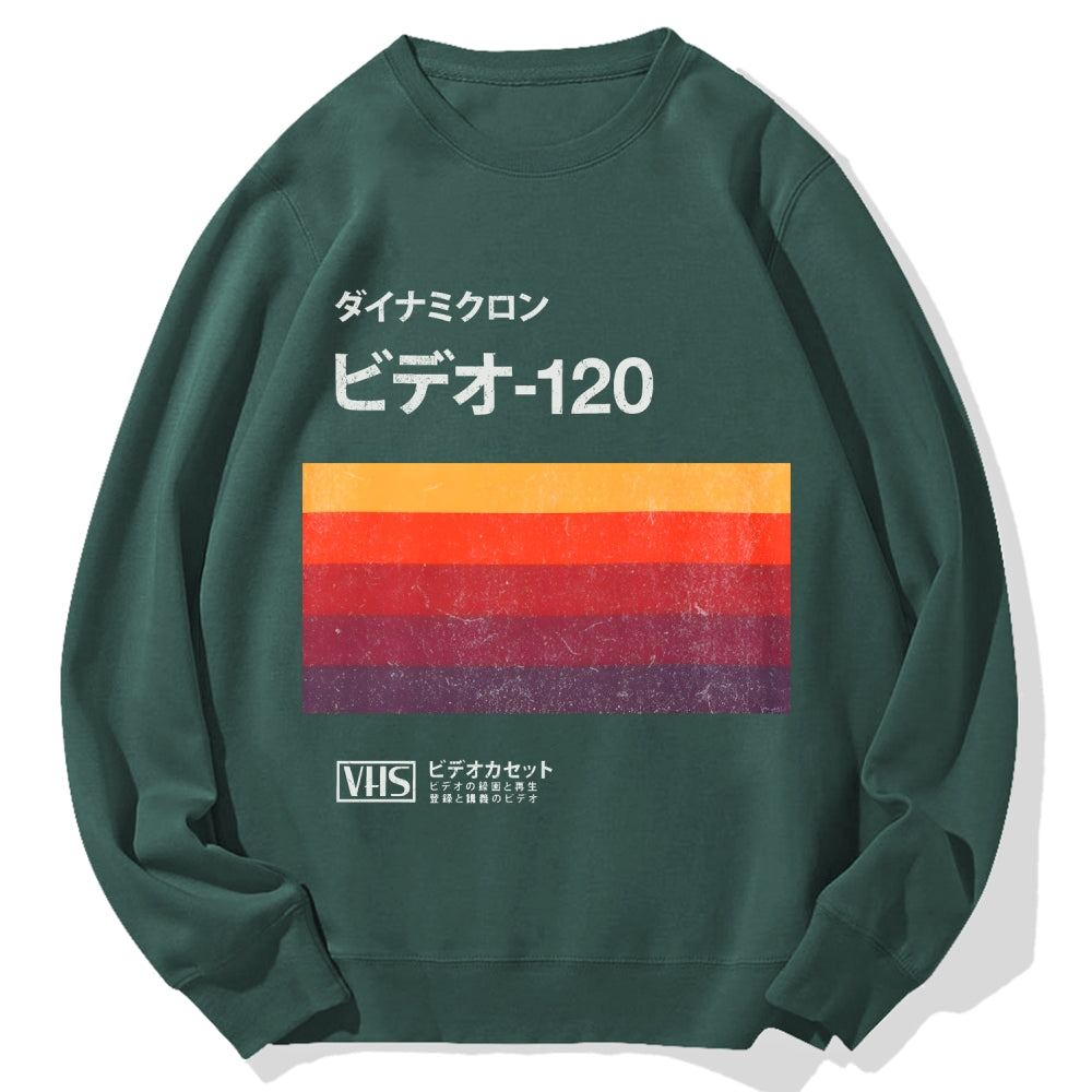 Japanese VHS Tape Cotton Sweatshirt